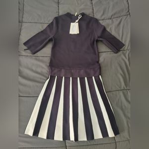 Ted Baker London Knitted Pleated Skirt Flippy Dress